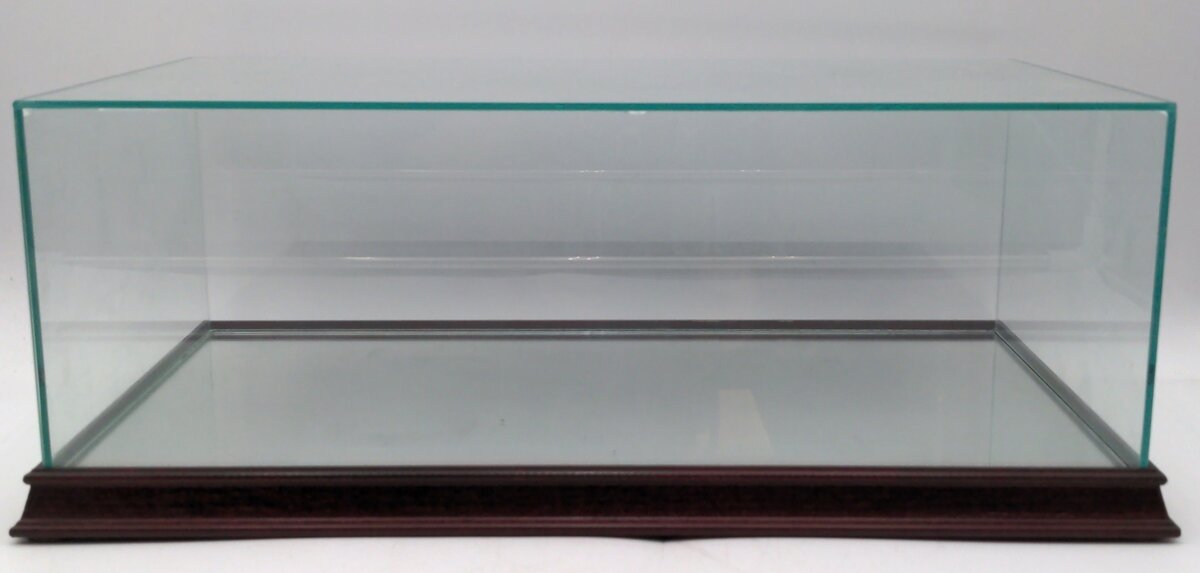 Wooden Glass Case W/ Mirror VG