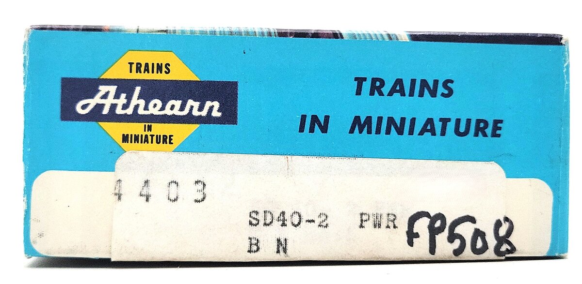 Athearn 4403 HO Burlington Northern SD40-2 Powered Diesel Locomotive #6784 EX/Box