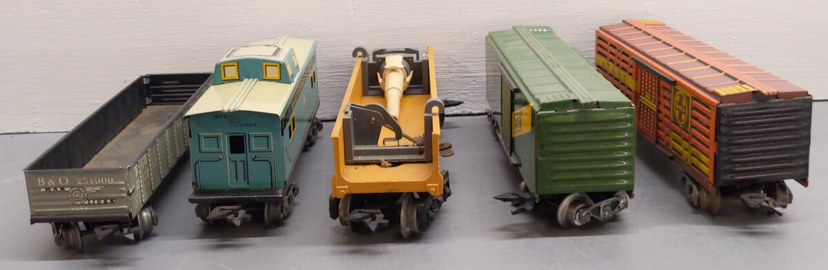 Marx O Gauge Vintage Freight Cars #13549,2824,C518,1950,254000 [5] VG