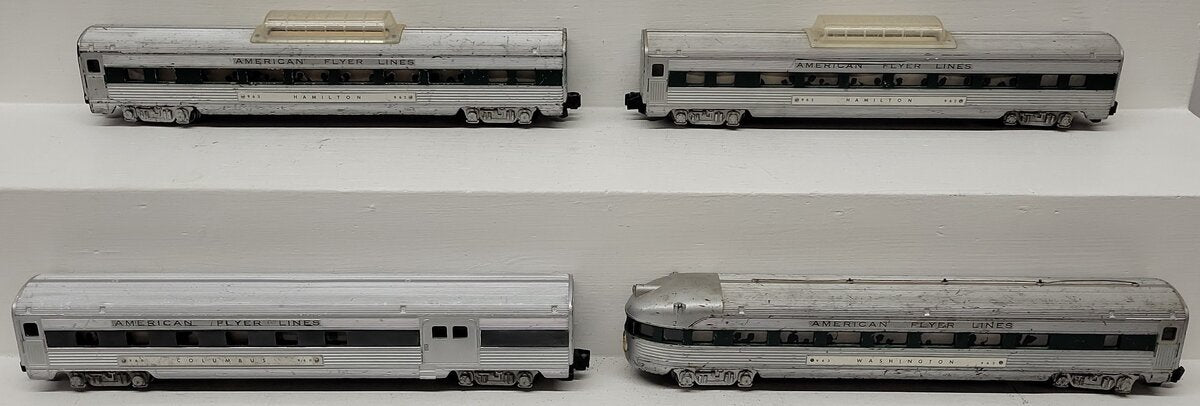 American Flyer Vintage S Gauge Passenger Cars: 963, 960, 962, 962 [4]