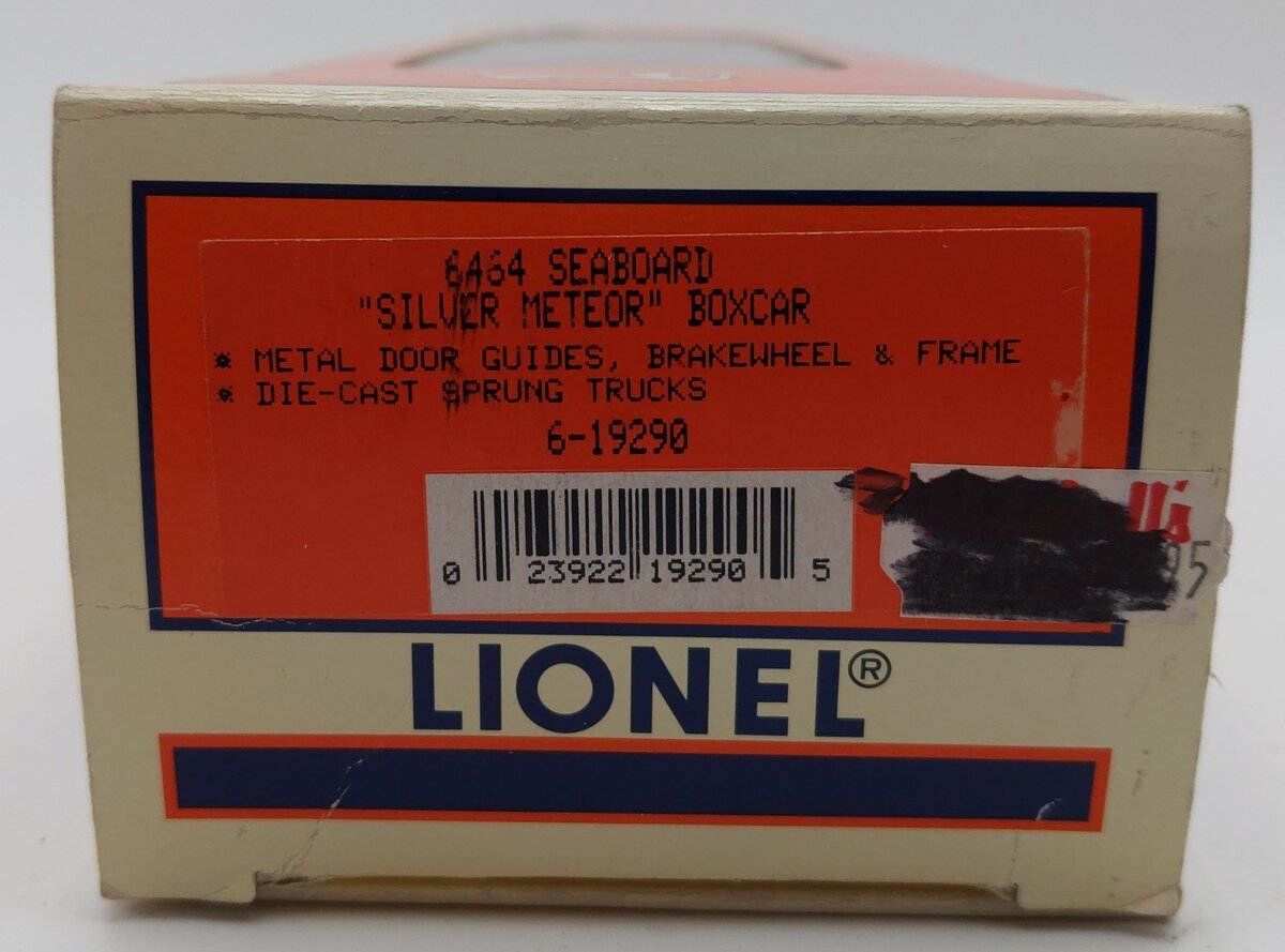Lionel 6-19290 O Gauge Seaboard Silver Meteor 6464 Boxcar #6464-297 EX/Box