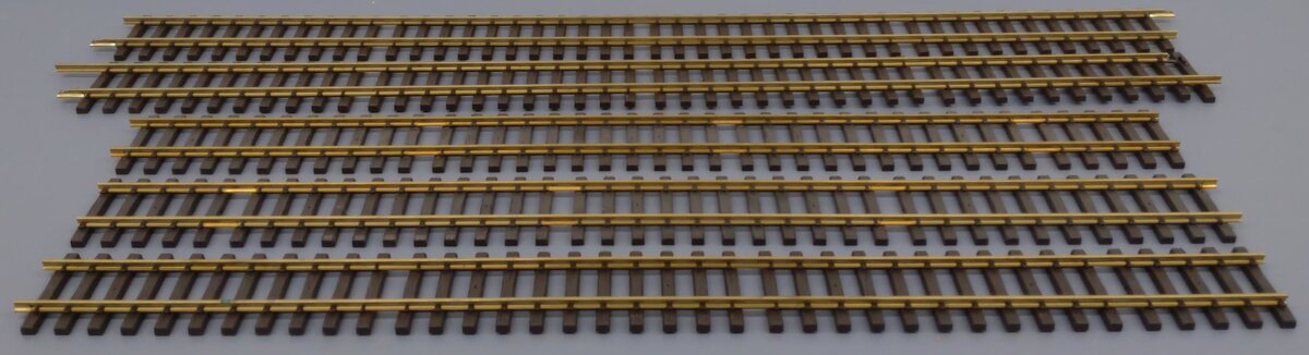 LGB G Gauge Assorted Brass Straight Track Sections [5] VG