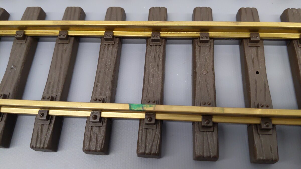 LGB G Gauge Assorted Brass Straight Track Sections [5] VG