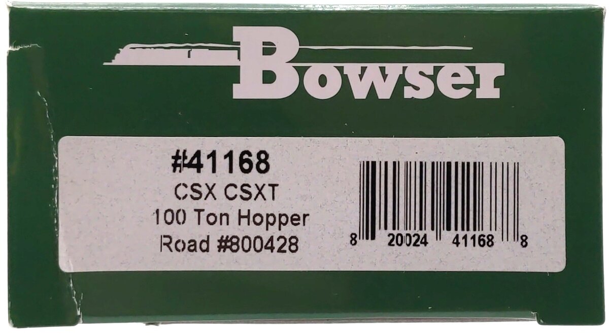 Bowser 41168 HO CSX/CSXT 100-Ton 3-Bay Hopper Executive Line #800428 LN/Box