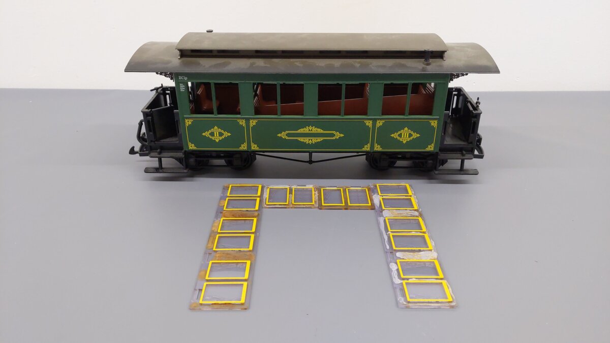 LGB 3060 G Scale Green 8-Wheel Passenger Car (No Lights) VG