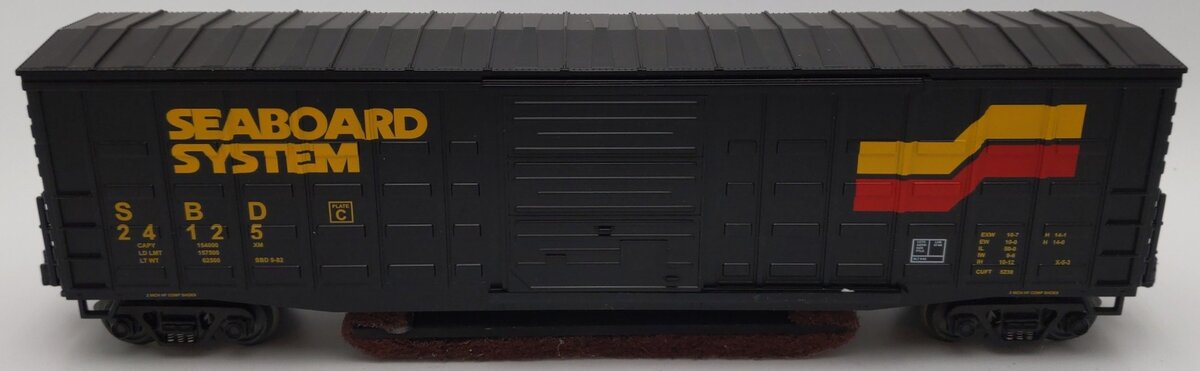 MTH 20-93029 O Gauge Seaboard System 50' Waffle Side Boxcar #24125 - Custom EX/Box