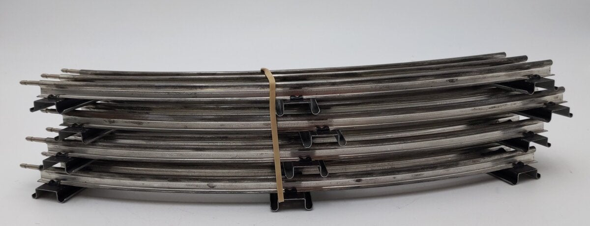 Lionel 6-65501 O Gauge Tubular 31" Diameter Curved Track (12) VG