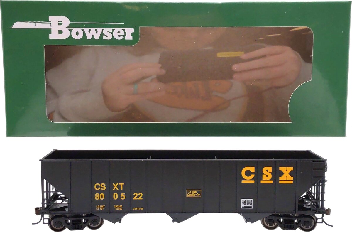 Bowser 41169 HO CSX/CSXT 100-Ton 3-Bay Hopper Executive Line #800522 LN/Box