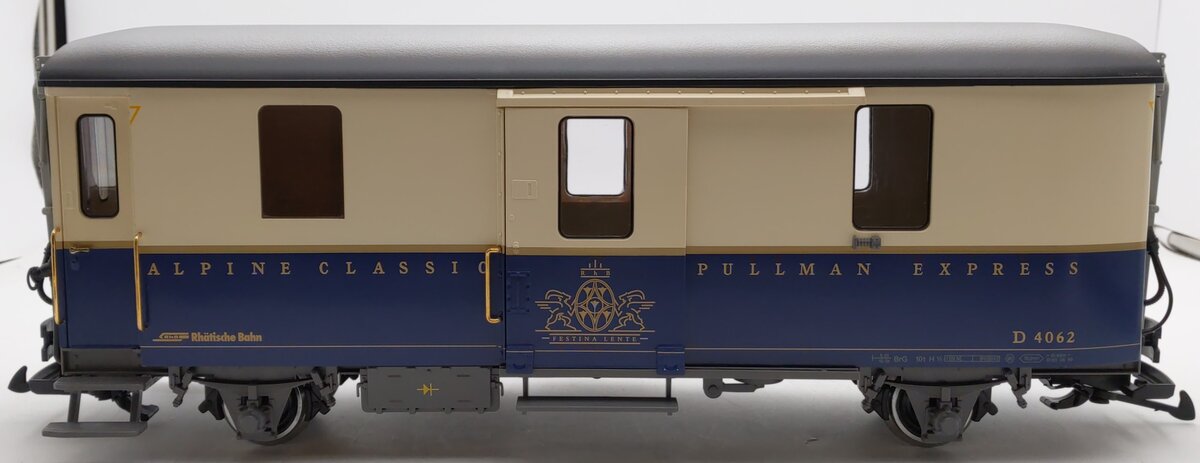 LGB 40840 G Scale Alpine Express Baggage Car #4062 (Metal Wheels) EX/Box