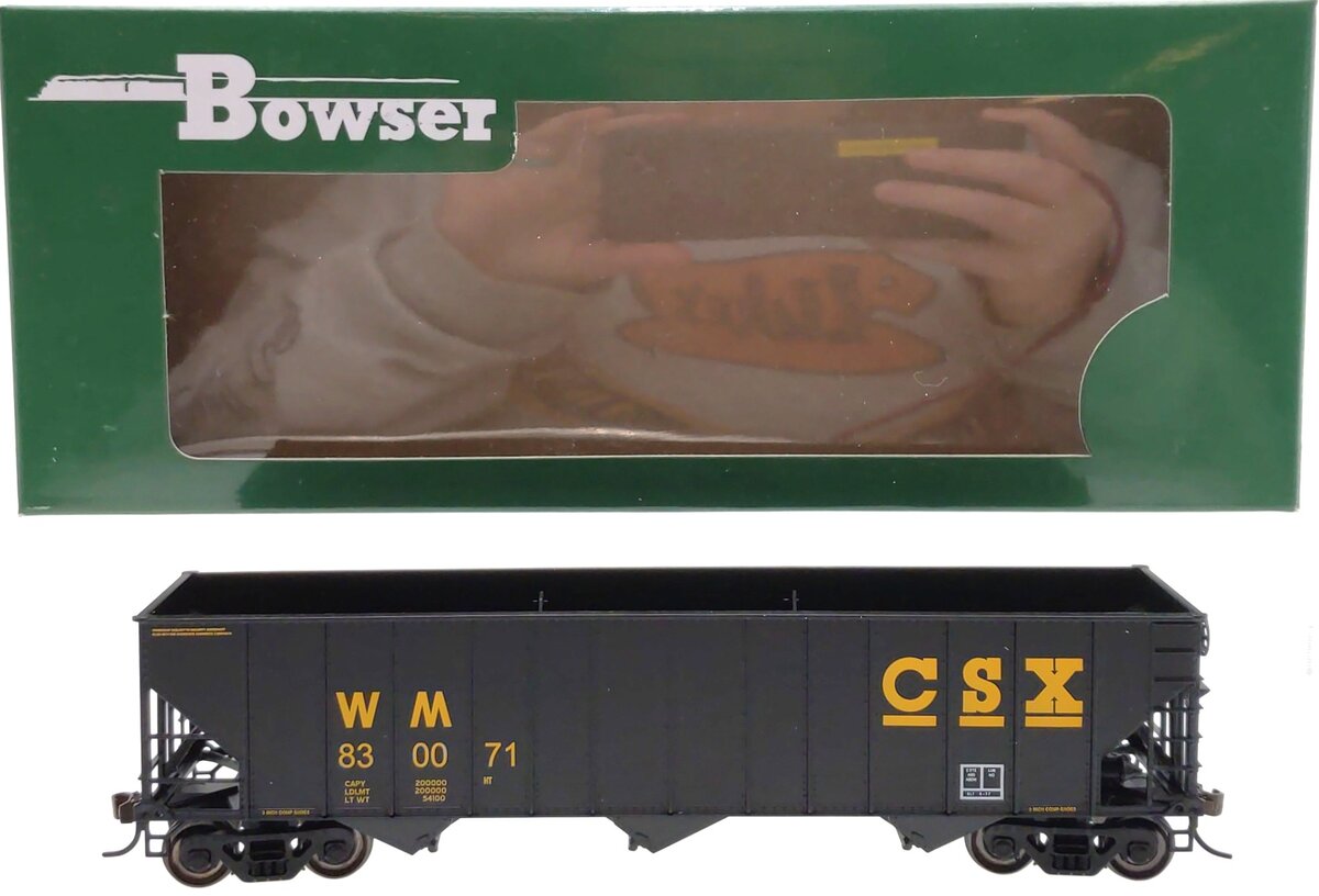 Bowser 41175 HO CSX/WM 10-Ton 3-Bay Hopper Executive Line #830071 LN/Box