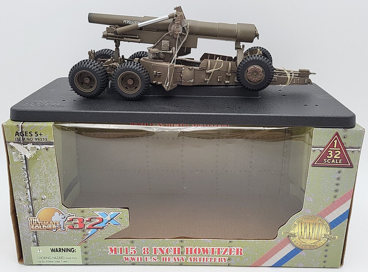 The Ultimate Soldier 99353 1:32 Military M115 8 Inch Howitzer US Heavy Artillery EX/Box