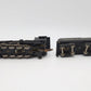 HO Scale Brass Unlettered 2-8-2 Steam Locomotive w/ James & Ohio Tender - Custom VG