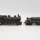 HO Scale Brass Unlettered 2-8-2 Steam Locomotive w/ James & Ohio Tender - Custom VG