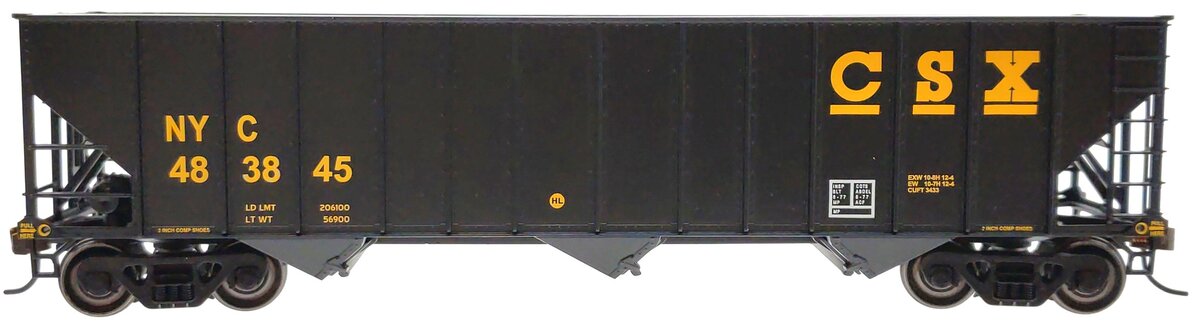 Bowser 41170 HO CSX/NYC 100-Ton 3-Bay Hopper Executive Line #483845 LN/Box