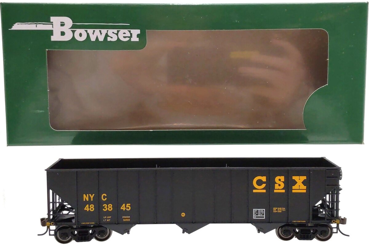 Bowser 41170 HO CSX/NYC 100-Ton 3-Bay Hopper Executive Line #483845 LN/Box