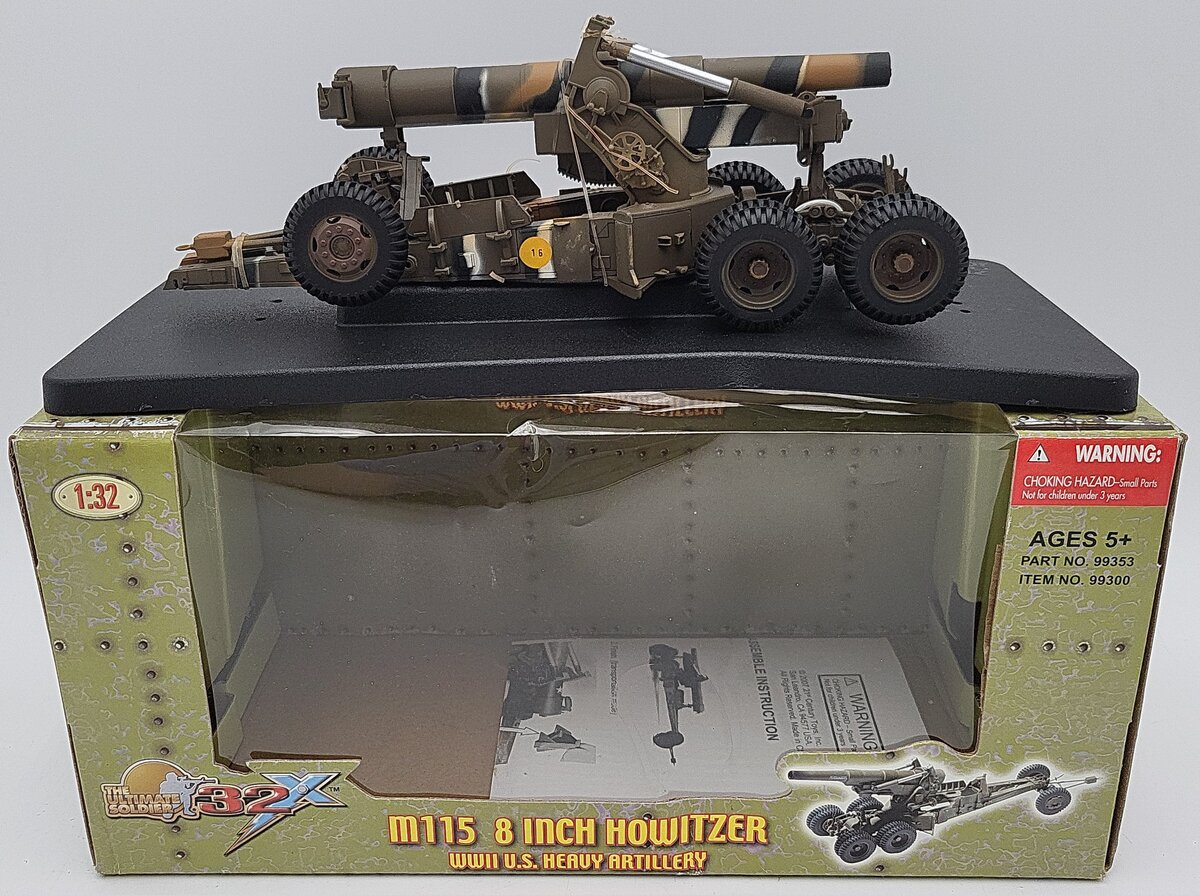 The Ultimate Soldier 99353 1:32 Military M115 8 Inch Howitzer US Heavy Artillery EX/Box