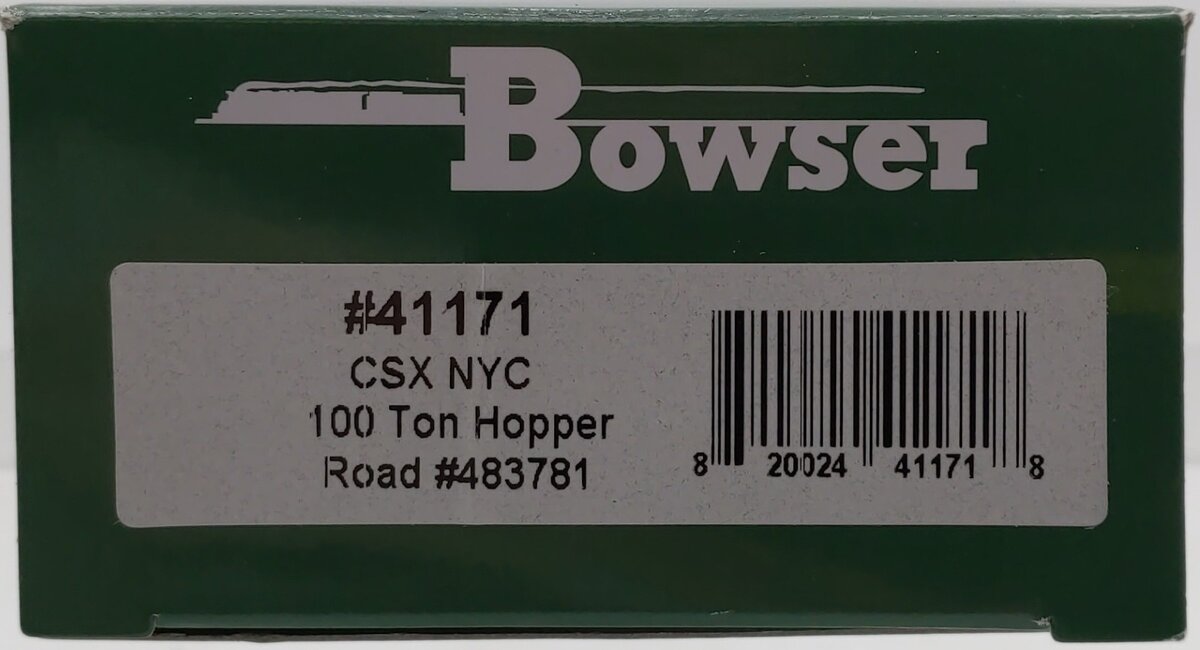 Bowser 41171 HO CSX/NYC 100-Ton 3-Bay Hopper Executive Line #483781 LN/Box