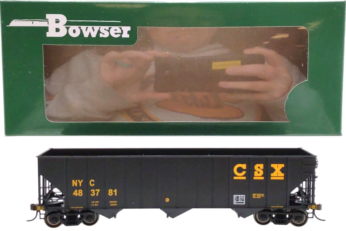 Bowser 41171 HO CSX/NYC 100-Ton 3-Bay Hopper Executive Line #483781 LN/Box
