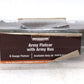 Menards 279-3432 O Gauge Army Short Flat Car w/ Army Bus #1244 MT/Box