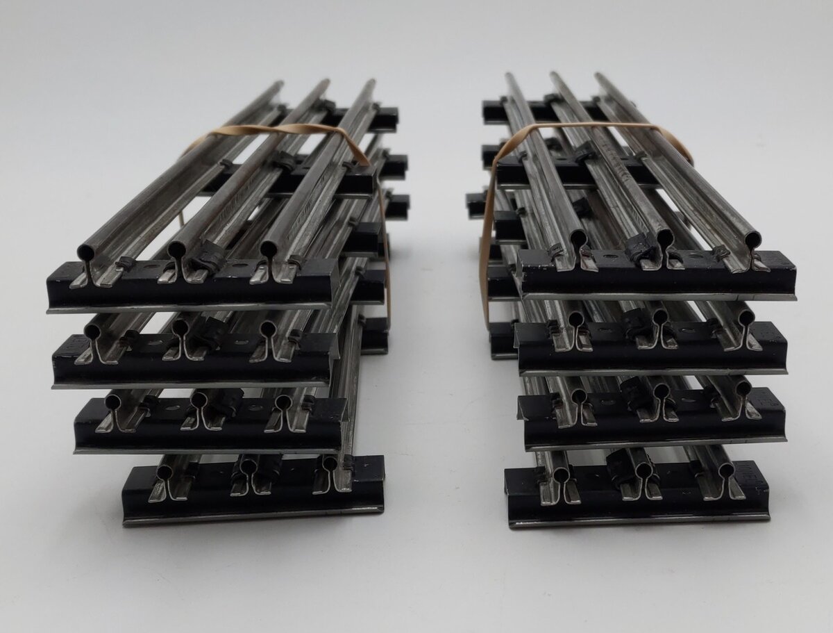 Lionel 6-12840 O Gauge Tubular 10" Insulated Straight Track (18) VG