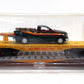 Menards 279-0710 Union Pacific Flatcar #8318 w/ F-150 & Barrels MT/Box