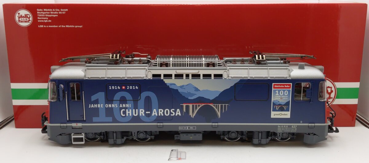 LGB 28440 G Scale RhB Electric Locomotive Ge 4/4 II EX/Box