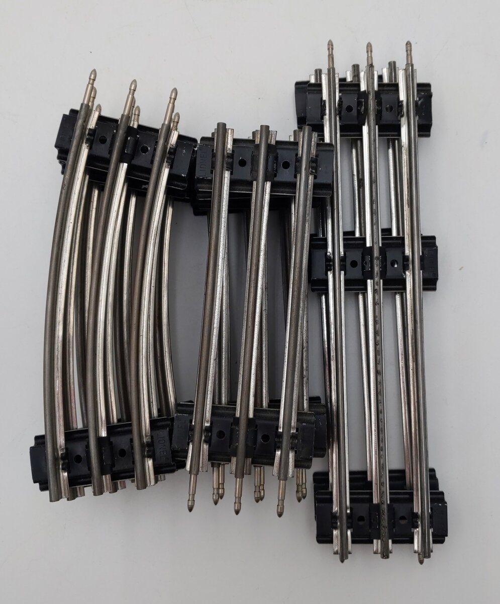 Lionel O Gauge Assorted Straight & Curved Track Sections [10] VG
