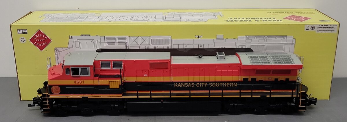 Aristo-Craft 23016 G Scale KCS Heritage Dash 0-44CW Diesel Locomotive #4681 EX/Box