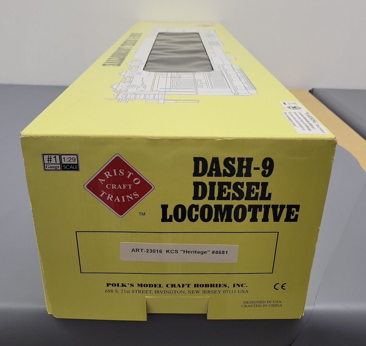 Aristo-Craft 23016 G Scale KCS Heritage Dash 0-44CW Diesel Locomotive #4681 EX/Box