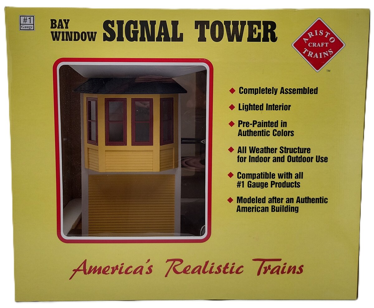 Aristo-Craft 7204 G Scale Bay Window Signal Tower EX/Box
