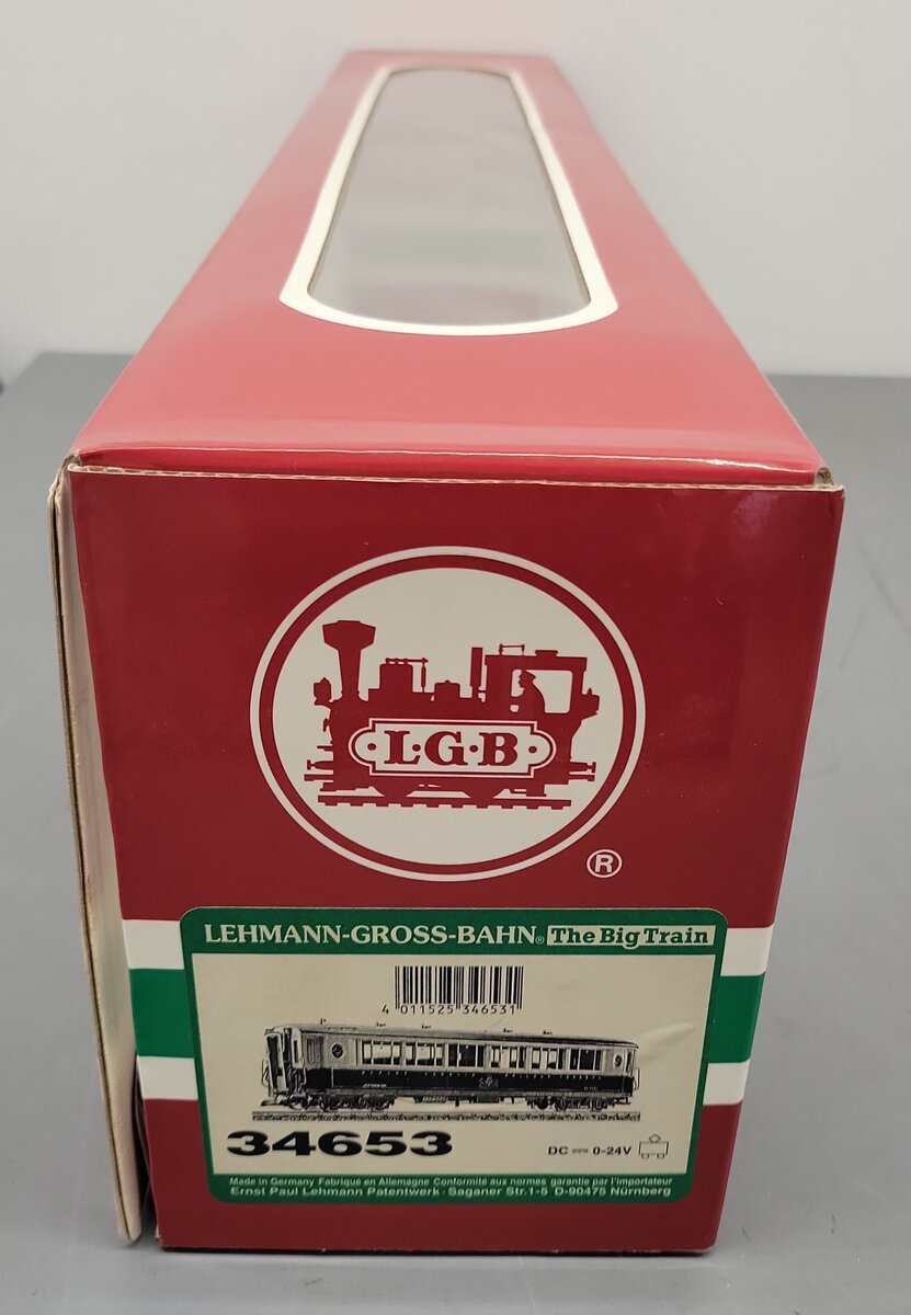 LGB 34653 Alpine Classic Coach Car - Metal Wheels EX/Box
