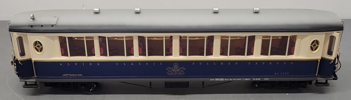 LGB 34653 Alpine Classic Coach Car - Metal Wheels EX/Box