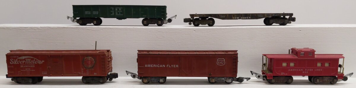American Flyer & Other S Gauge Vintage Freight Cars:642,970,630,631,24539 [5]