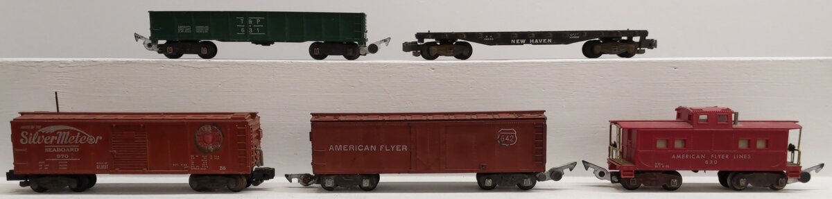American Flyer & Other S Gauge Vintage Freight Cars:642,970,630,631,24539 [5]