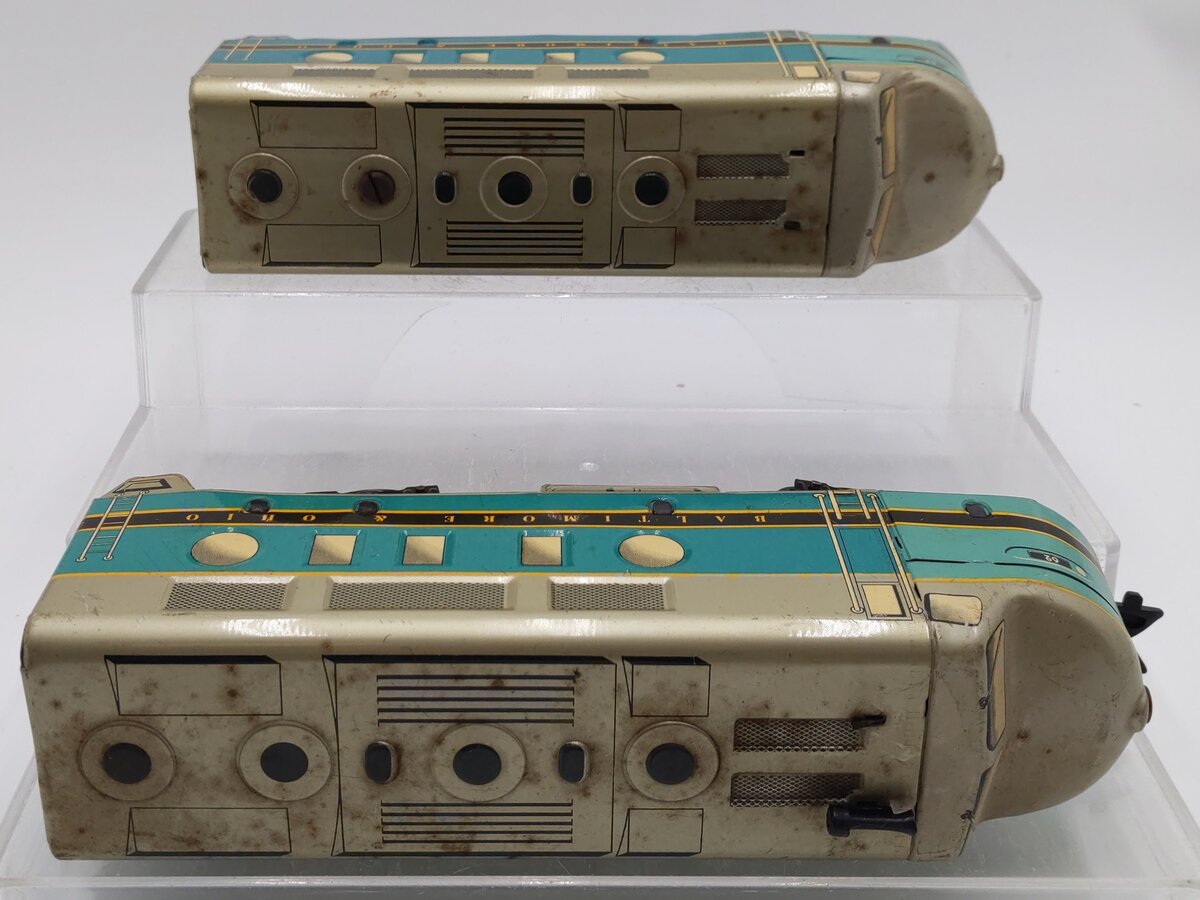 Marx 62 Vintage O Gauge Baltimore & Ohio F-3 AA Diesel Locomotives VG