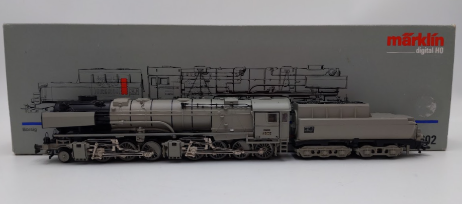 Marklin 3602 HO Scale Digital Borsig 2-6-8-0 Steam Locomotive & Tender #530001 VG/Box