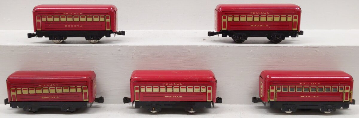 Marx O Gauge Pre War Pullman Passenger Cars: Montclair & Bogota [5] VG