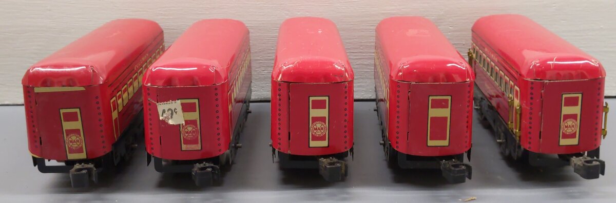 Marx O Gauge Pre War Pullman Passenger Cars: Montclair & Bogota [5] VG