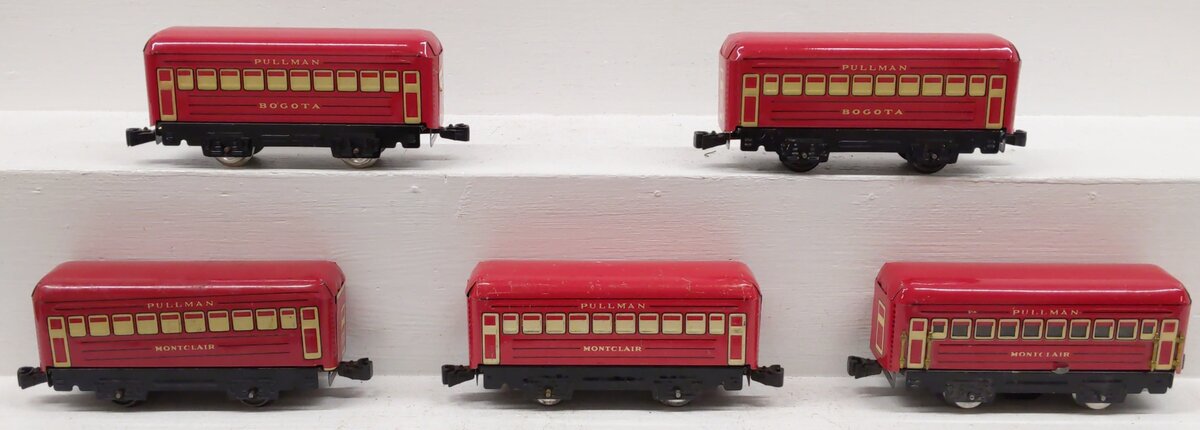 Marx O Gauge Pre War Pullman Passenger Cars: Montclair & Bogota [5] VG