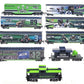 Bachmann HO Scale Hawthorne Village "Seattle Seahawks" Assorted Freight Cars [9] EX