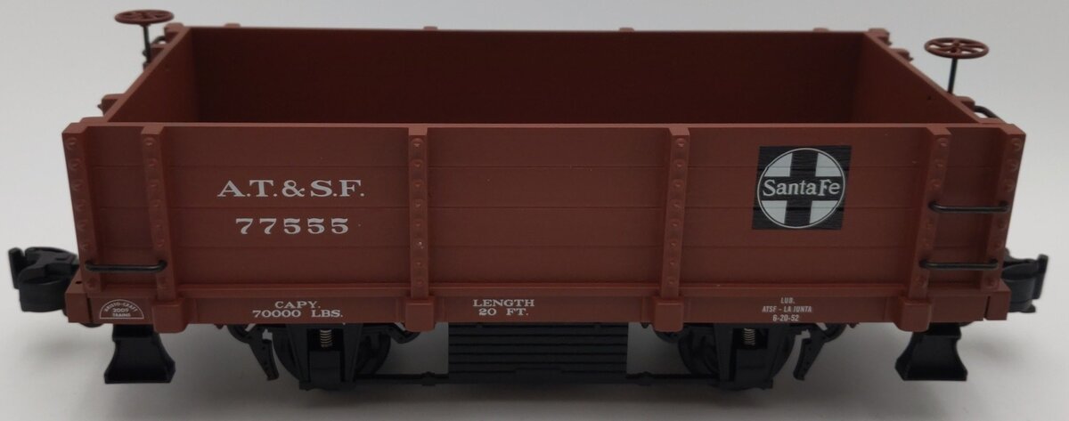 Aristo-Craft 40002 G Santa Fe 20 Foot Gondola #77555 EX/Box