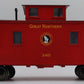 Bachmann 93811 G Scale Great Northern Center Cupola Wood Caboose (Metal Wheels) VG