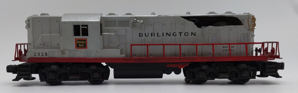 Lionel 2328 Vintage O Burlington GP-7 Powered EMD Diesel Locomotive