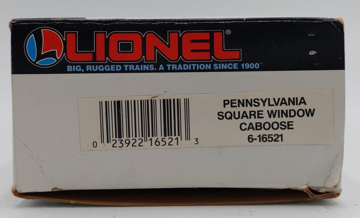 Lionel 6-16521 O Gauge Pennsylvania Square Window Caboose #16521 EX/Box