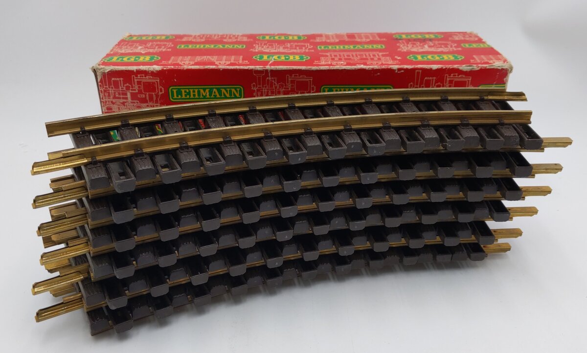 LGB 1100 G Scale 30 Degree Curved Track Sections (12) EX/Box