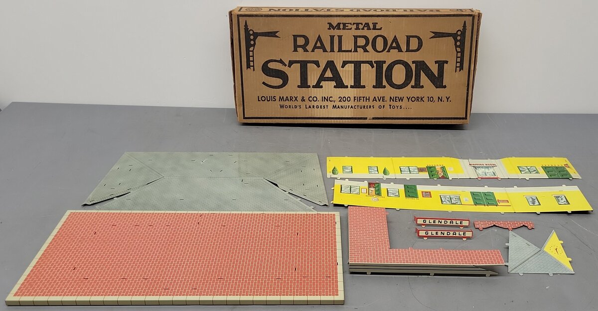 Marx Freight & Passenger Station Building Kit VG/Box