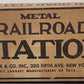 Marx Freight & Passenger Station Building Kit VG/Box