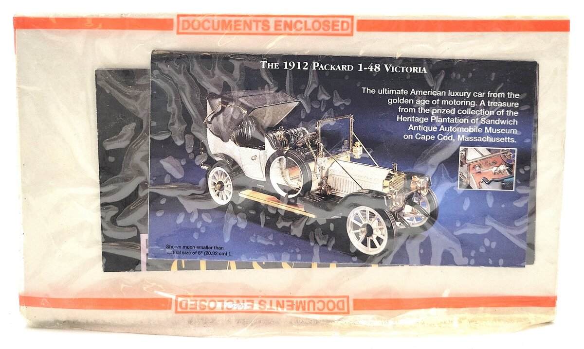 Franklin Mint R40VM25 1:24 Diecast 1912 Packard Victoria EX/Box