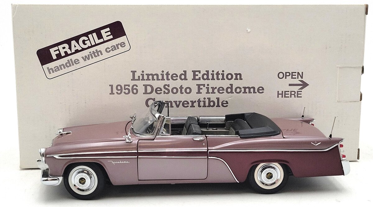 Danbury Mint 1:24 Scale Diecast Limited Edition 1956 DeSoto Firedome Convertible EX/Box