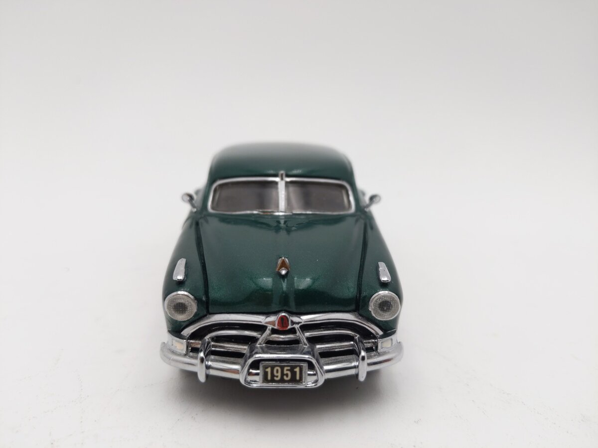 Franklin Mint B11UK12 1:43 Scale Diecast 1951 Hudson Hornet - Dark Green EX/Box